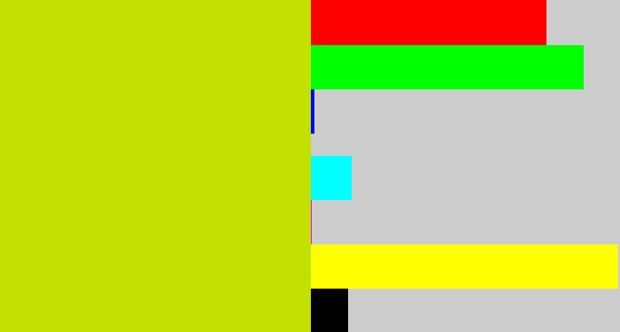 Hex color #c3e003 - green/yellow