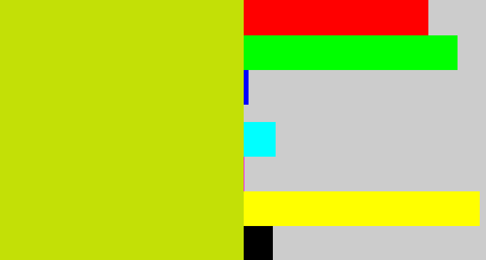 Hex color #c3e006 - green/yellow