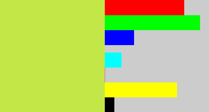 Hex color #c3e747 - yellow/green