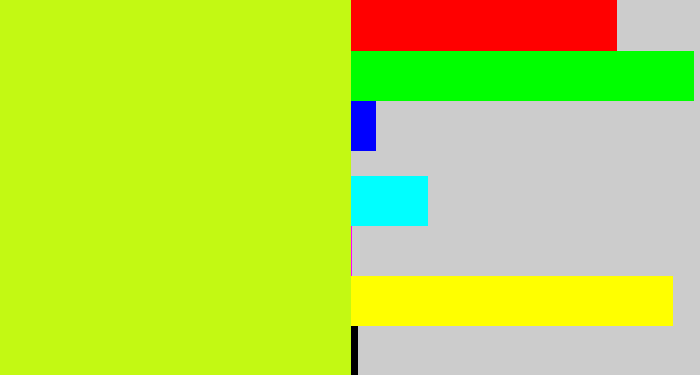 Hex color #c3f913 - yellowgreen