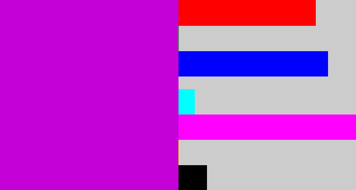 Hex color #c401d7 - vibrant purple