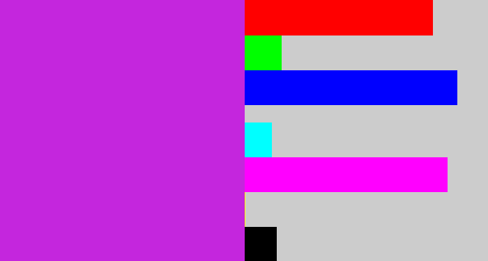 Hex color #c426dd - purple/pink