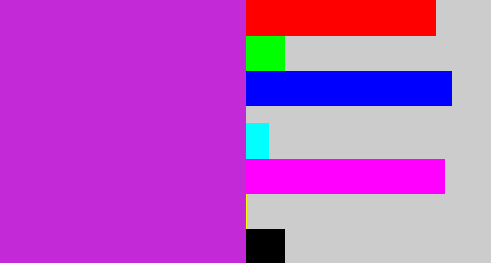 Hex color #c429d7 - purple/pink
