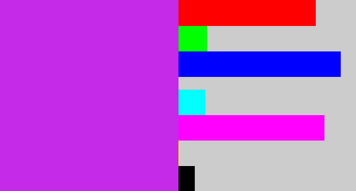 Hex color #c42ae7 - purple/pink