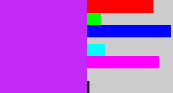 Hex color #c42af7 - neon purple