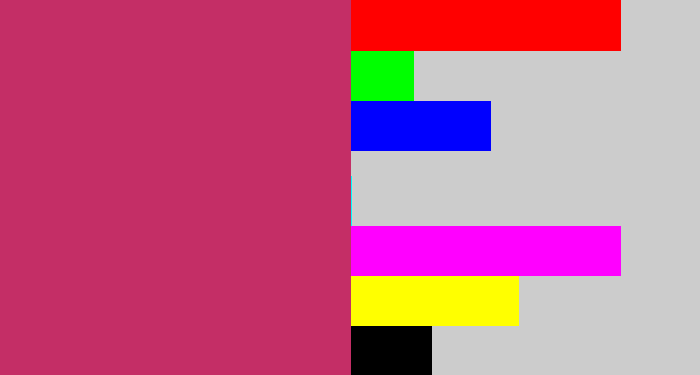 Hex color #c42e66 - dark pink