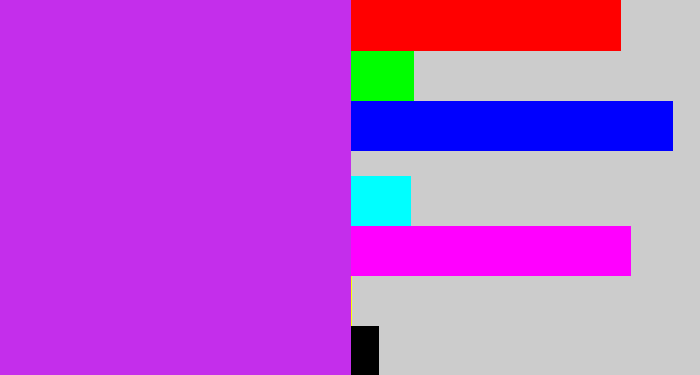 Hex color #c42eeb - purple/pink