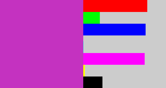 Hex color #c432c0 - purpley pink