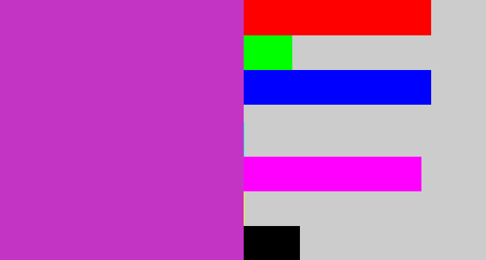 Hex color #c434c4 - purpley pink