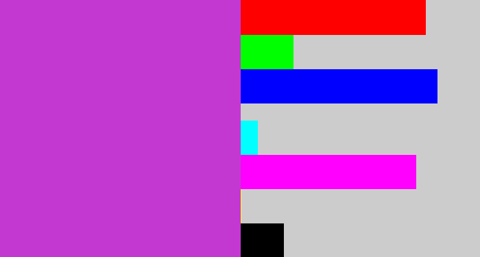 Hex color #c438d2 - pinkish purple