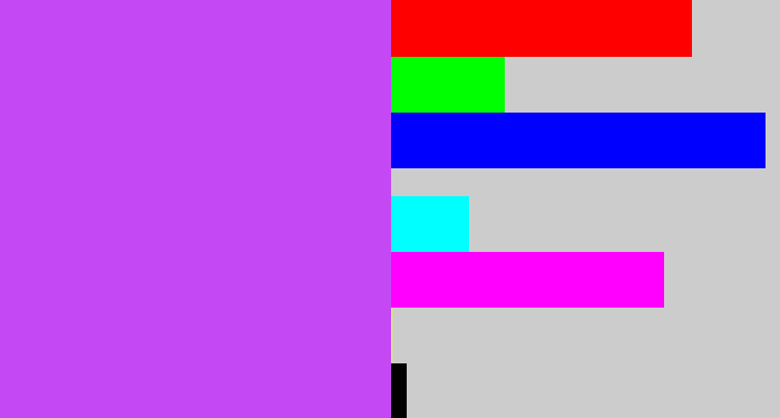 Hex color #c449f5 - heliotrope