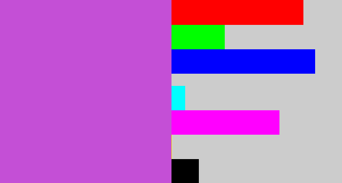 Hex color #c44fd6 - pinkish purple