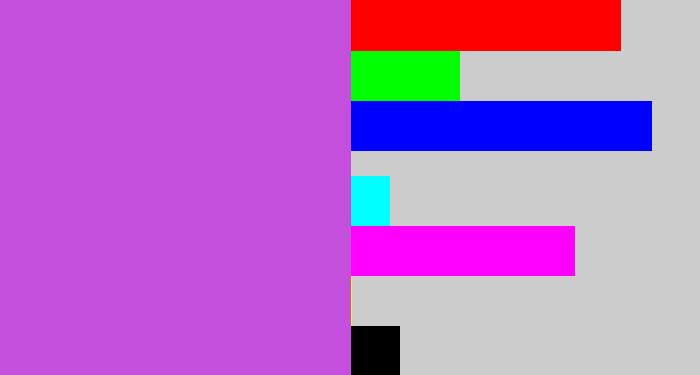 Hex color #c44fdc - pinkish purple