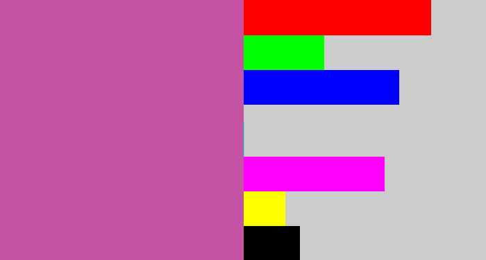 Hex color #c453a3 - purplish pink