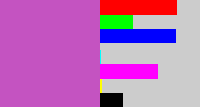 Hex color #c453c1 - pinky purple