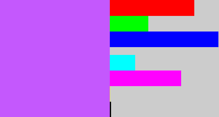 Hex color #c458fd - bright lilac