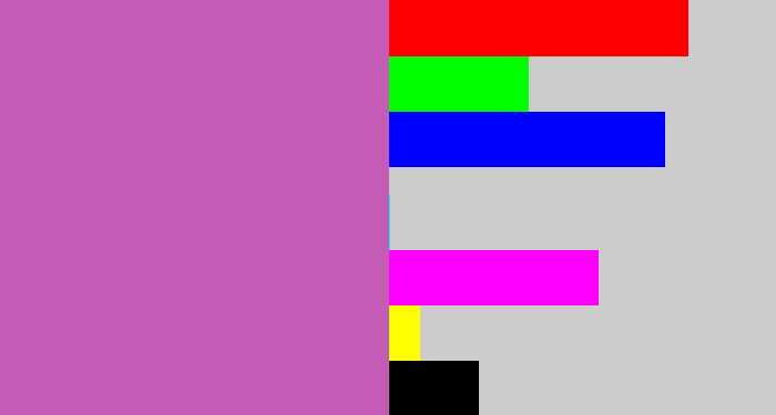 Hex color #c45bb4 - purplish pink