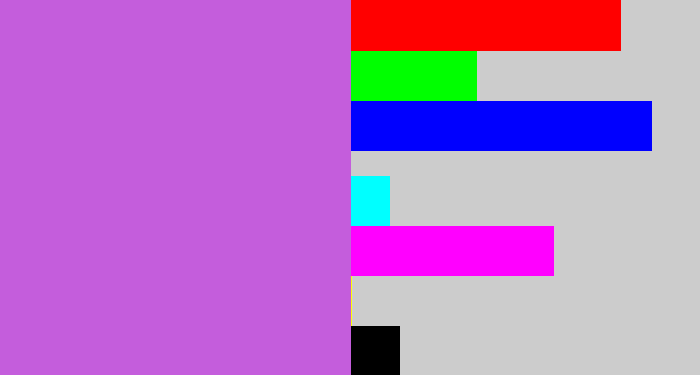 Hex color #c45ddc - pinkish purple