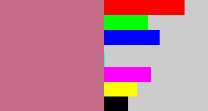 Hex color #c46b88 - ugly pink