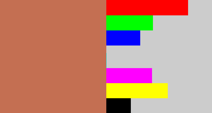 Hex color #c46f52 - adobe