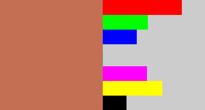 Hex color #c46f53 - adobe