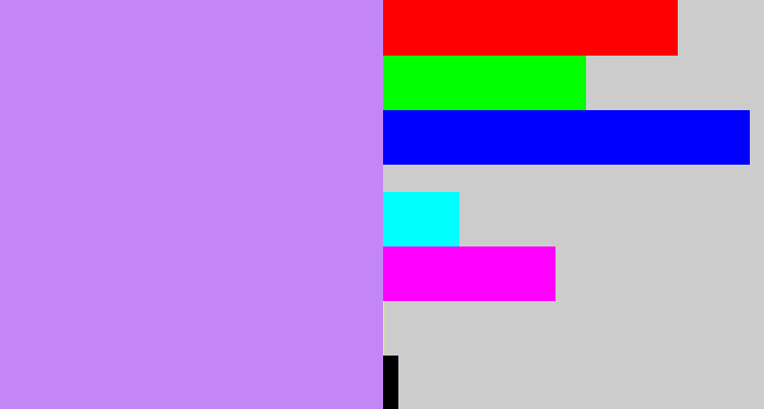 Hex color #c486f4 - liliac