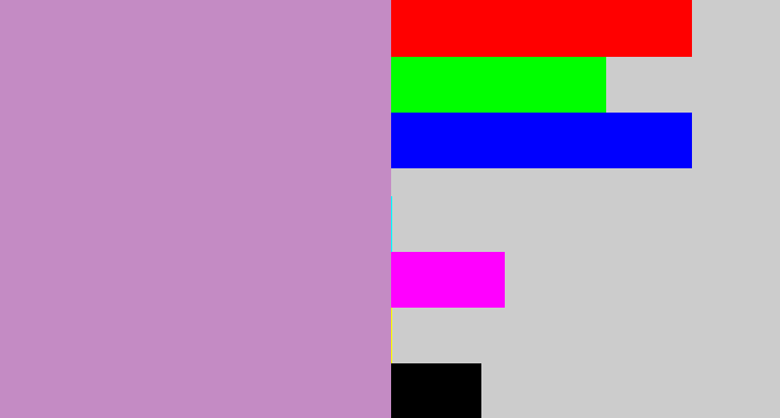 Hex color #c48bc4 - pale purple