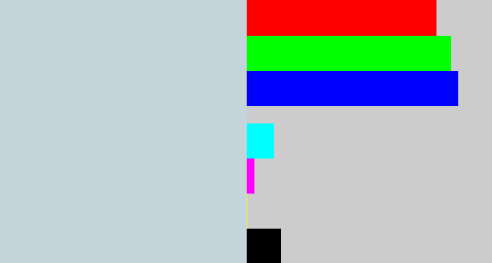 Hex color #c4d4db - light blue grey