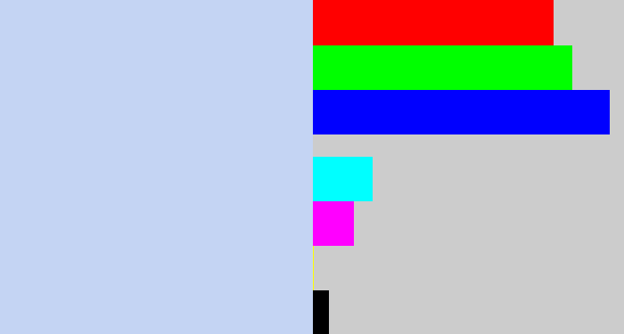 Hex color #c4d4f3 - light periwinkle