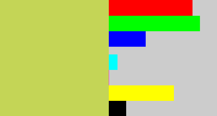 Hex color #c4d556 - greenish beige