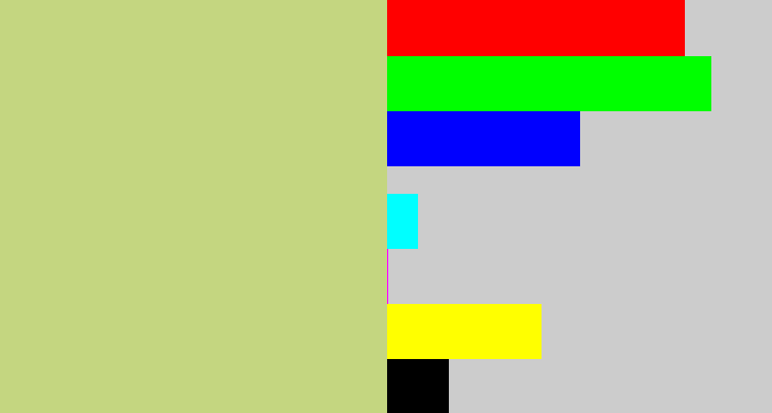 Hex color #c4d680 - greenish beige