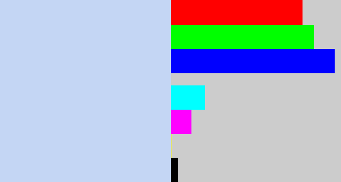 Hex color #c4d6f4 - light periwinkle