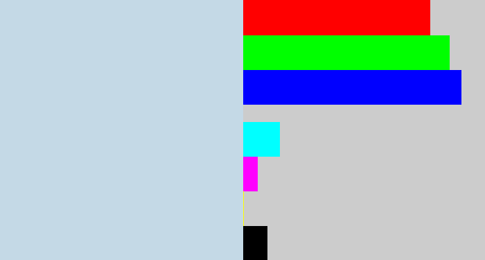 Hex color #c4d9e6 - light blue grey