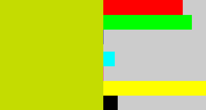 Hex color #c4dc01 - green/yellow