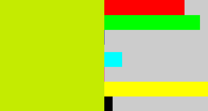 Hex color #c4eb01 - greeny yellow