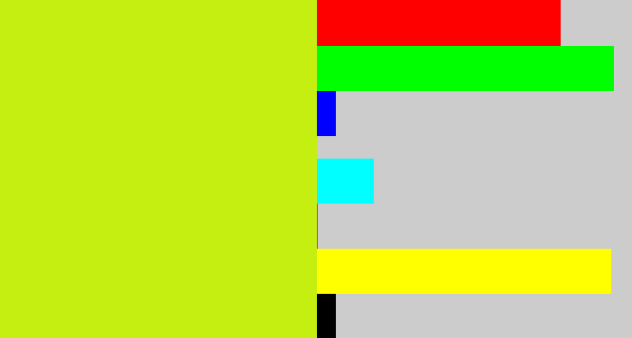 Hex color #c4ef10 - chartreuse