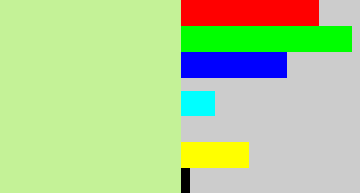 Hex color #c4f297 - celery