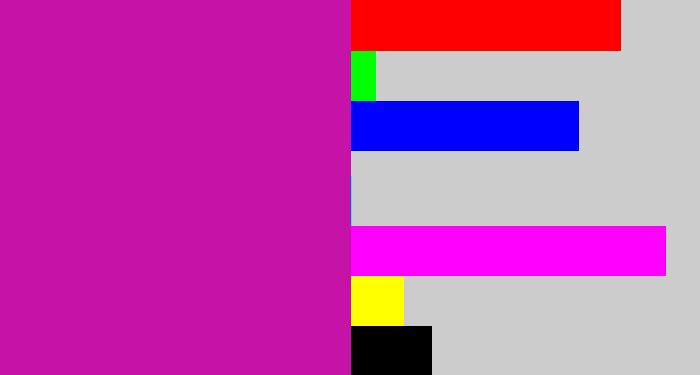 Hex color #c513a7 - barney
