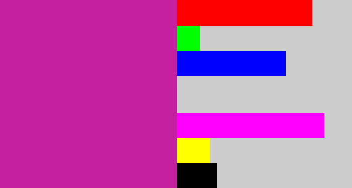 Hex color #c5209f - barney