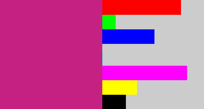 Hex color #c52183 - magenta