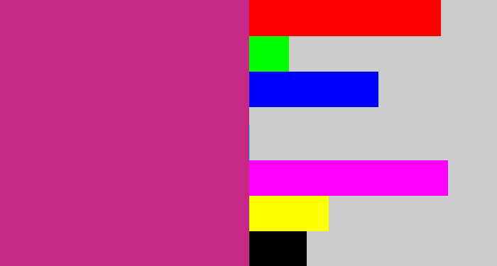 Hex color #c52885 - dark pink