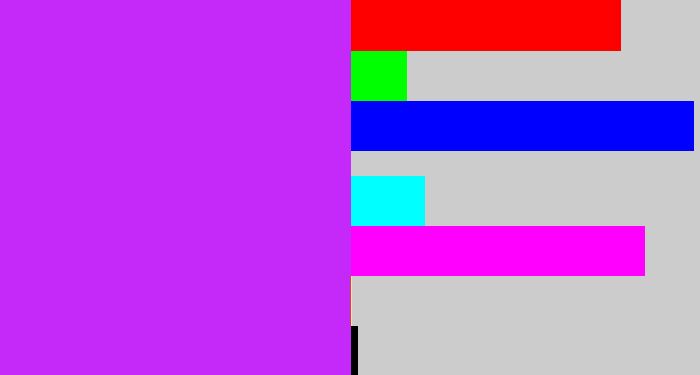Hex color #c529fa - neon purple