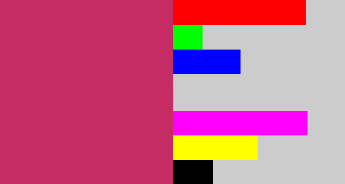 Hex color #c52c64 - dark pink