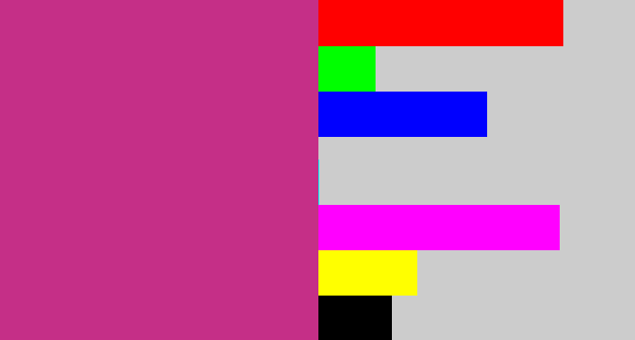 Hex color #c52f87 - darkish pink