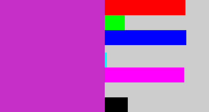 Hex color #c531c8 - purpley pink