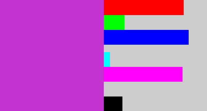 Hex color #c532d2 - purple/pink