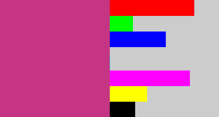 Hex color #c53583 - dark pink