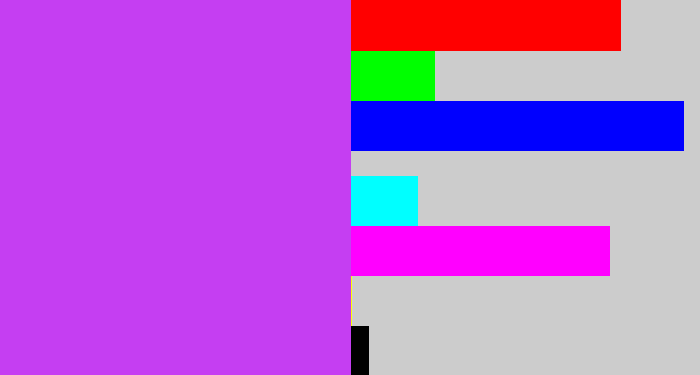 Hex color #c53ef2 - heliotrope