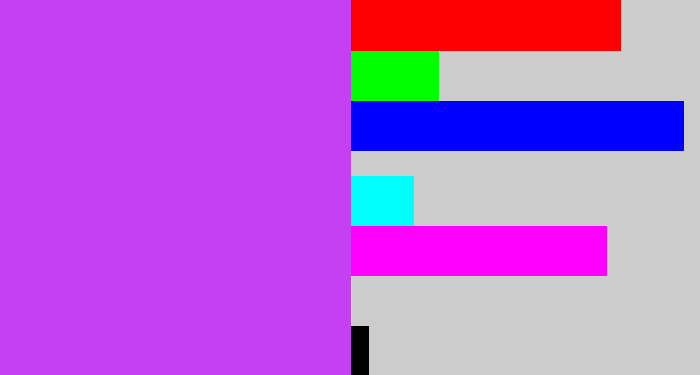 Hex color #c540f1 - heliotrope
