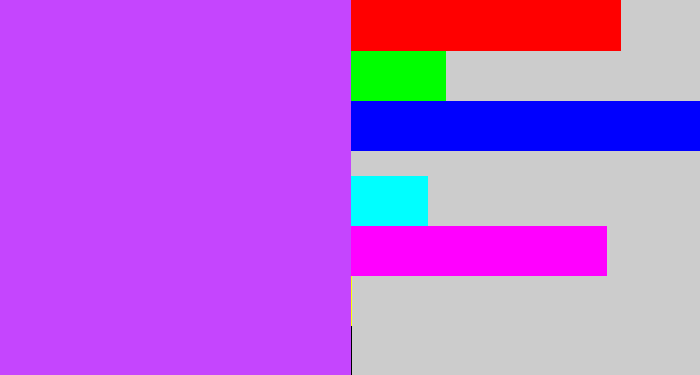 Hex color #c545fe - heliotrope